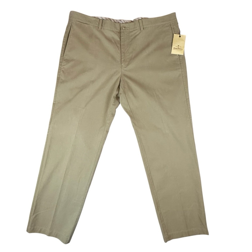 NEW Tommy Bahama Front Nine Pants Mens 42x31 Beige Chino Stretch Golf T1425